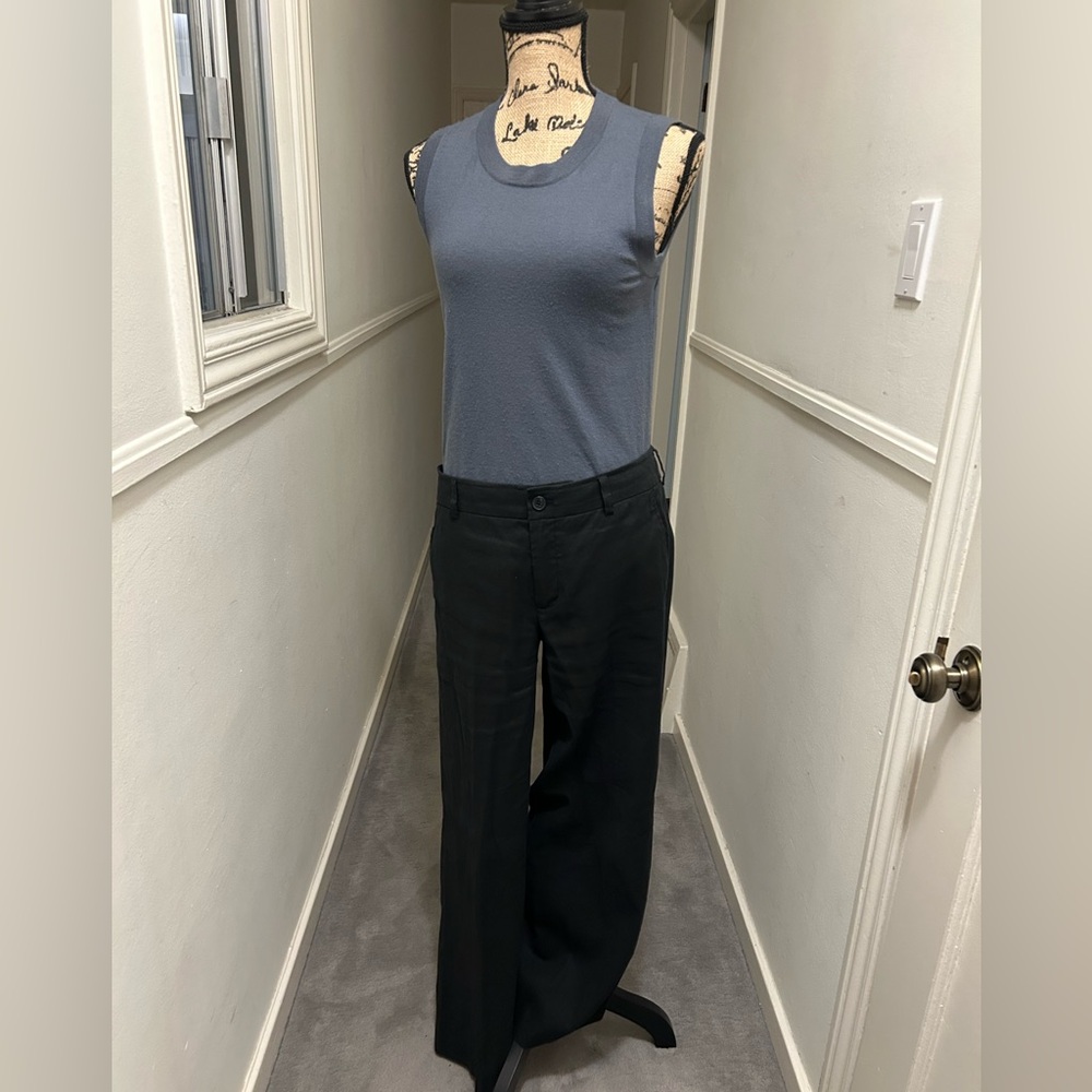 Vince Black Linen Pants - 8